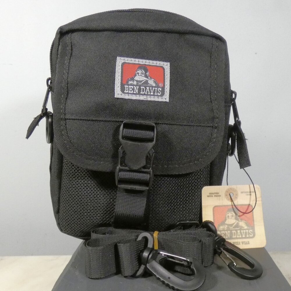 Ben Davis Waist, Shoulder Compartments Cross Body Bag Black